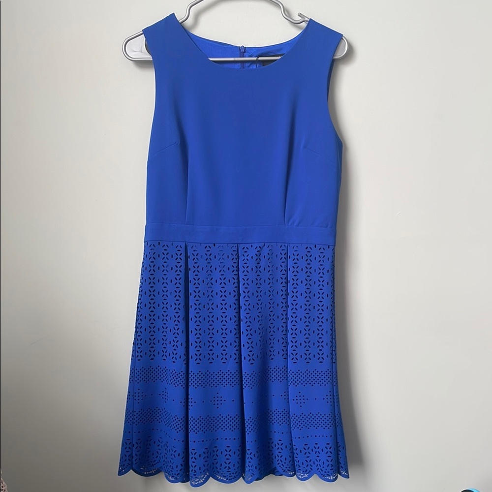 Elegant Blue Sleeveless Dress by Angeleye London NWOT